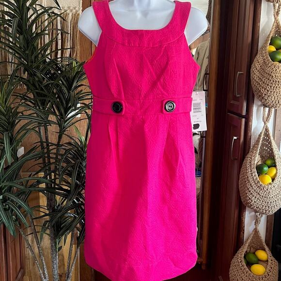 NWT Signature by Robbie Bee Pink Mini Dress | Size 8P | Y2K Mod Retro Barbiecore - Picture 1 of 6